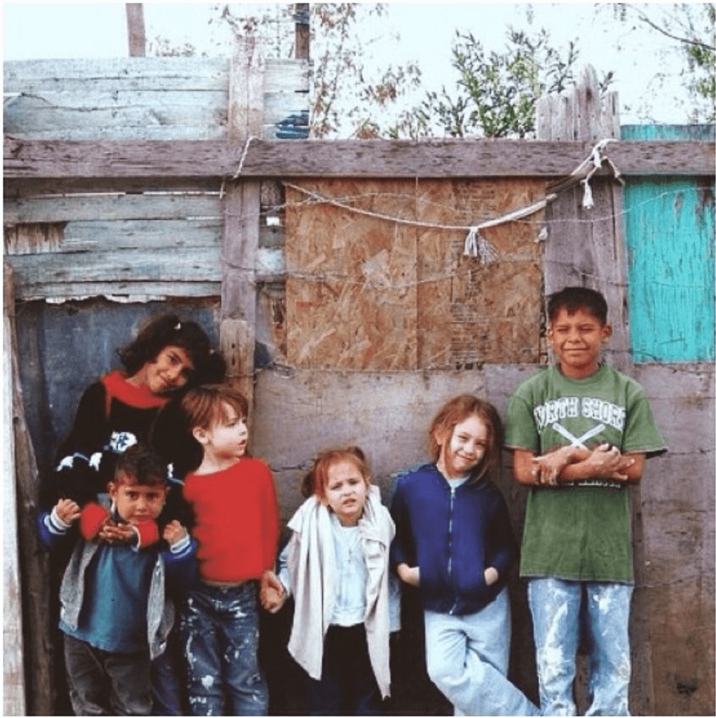Kessa Bondurant in Mexico at 5 years old on a Homes for the Homeless Trip