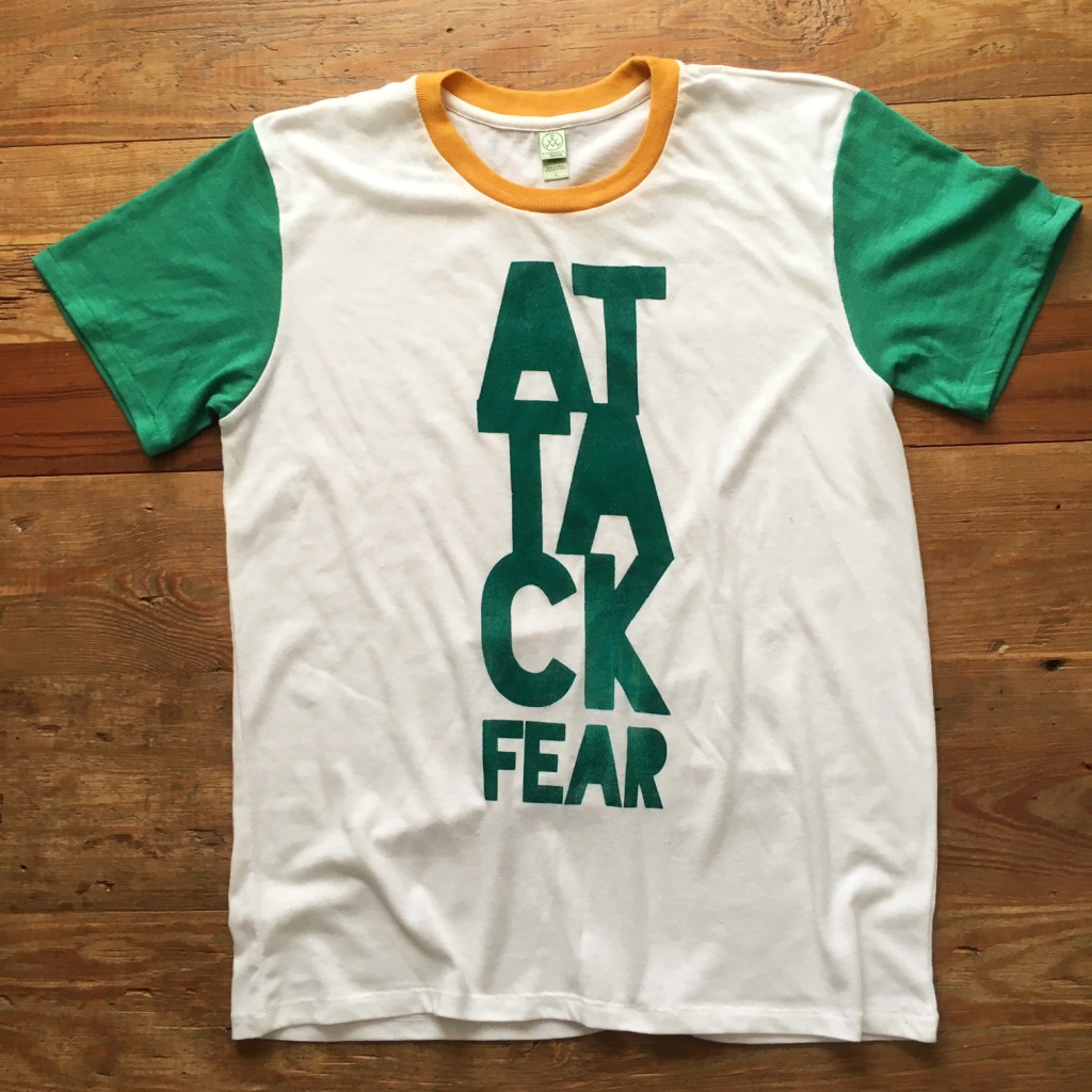 Attack Fear t shirt by Andy Bondurant
